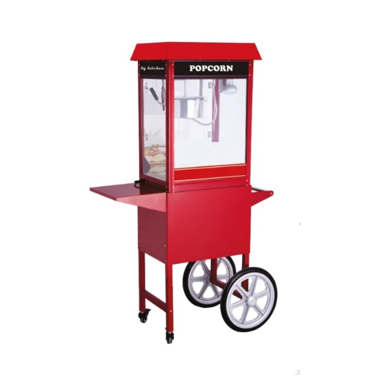 By Kitchen DPM-KA-K Arabalı Patlamış Mısır (Popcorn) Makinesi - Kırmızı